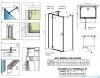 Radaway Essenza Brushed GunMetal Kdj+S kabina 70x120x70cm lewa szczotkowany grafit 1384048-01-01/1385024-92-01L/1384048-01-01